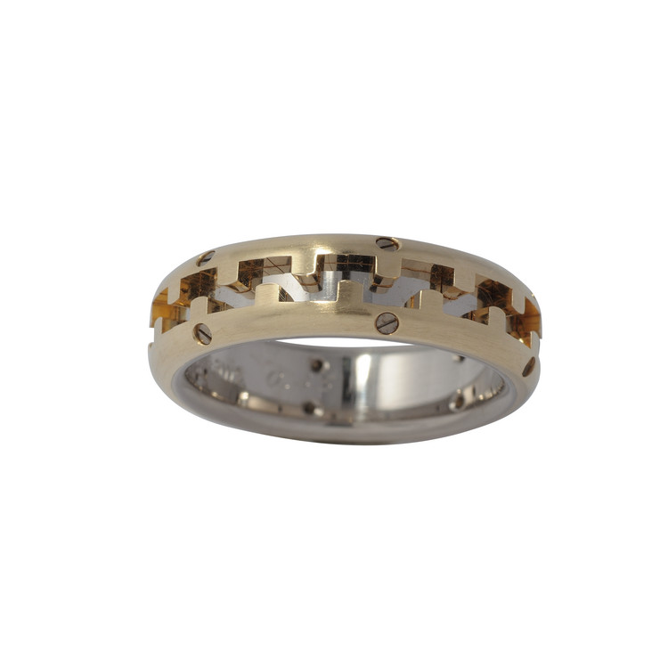 Ring 55 - Gold 585 - bicolor - Diamanten 0,45ct