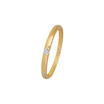 Ring 54 - Gelbgold 585 14K - Diamant 0,03ct