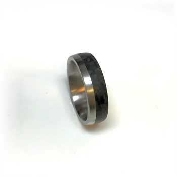 Ring - Edelstahl Carbon - schwarz/silberfarben