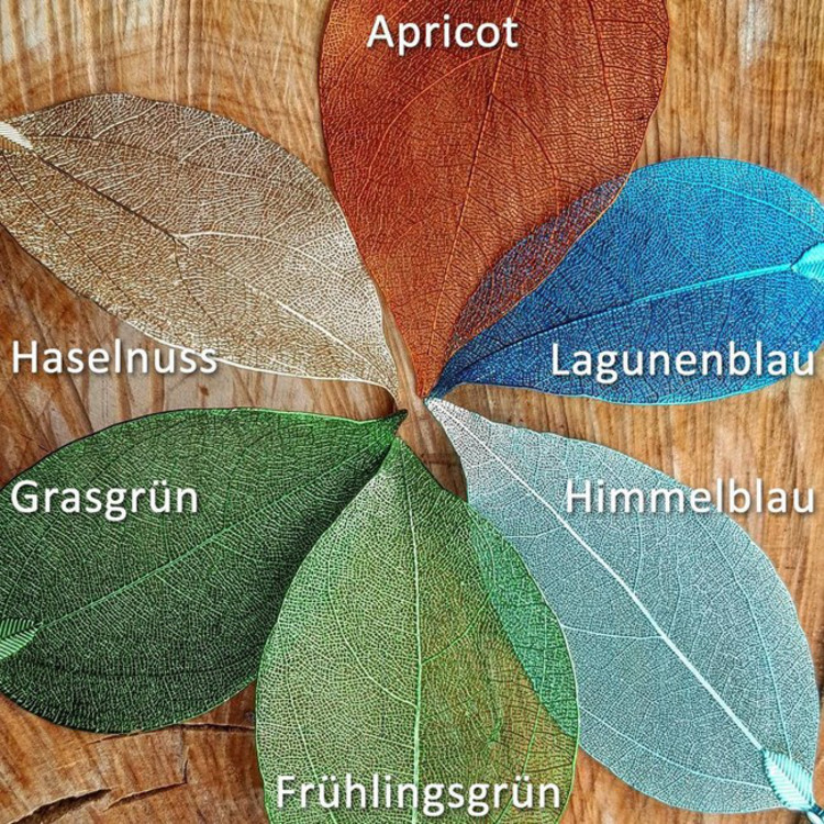 Anhänger - Bodhibaum - Buddhablatt - aprikotfarben