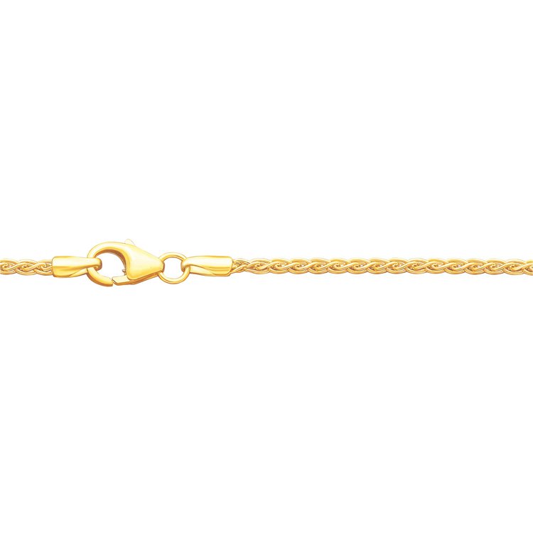 Halskette 45 cm - Gold 333 8K - Zopf-Muster