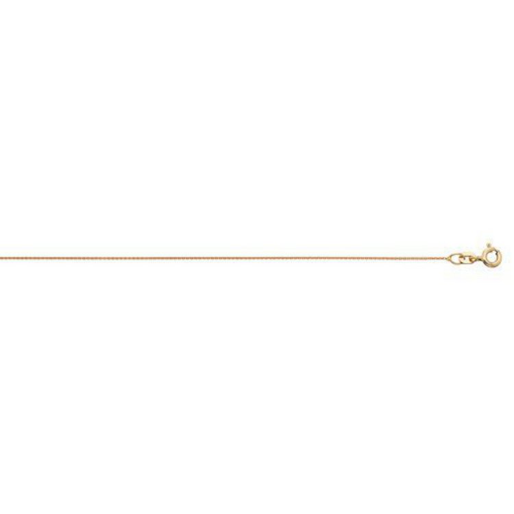 Halskette 42 cm - Gelbgold 585 - Ankerkette fein