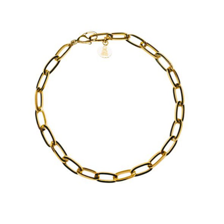 Armkette 21cm - Edelstahl vergoldet - Glücksband