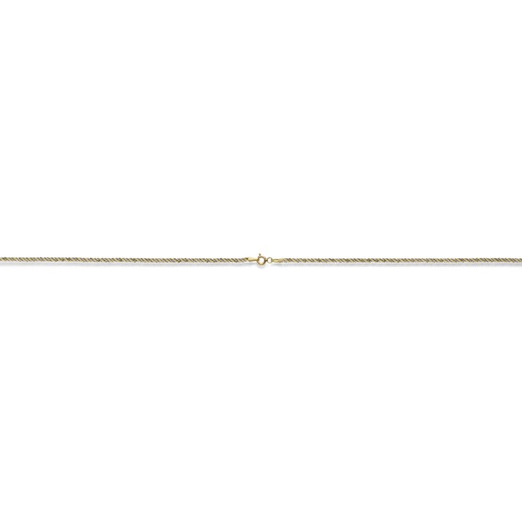 Armband 19 cm - Gold 585 - 14K - Kordel bicolor