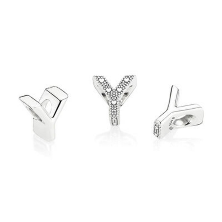 Bead - Silber - Charm letter Y