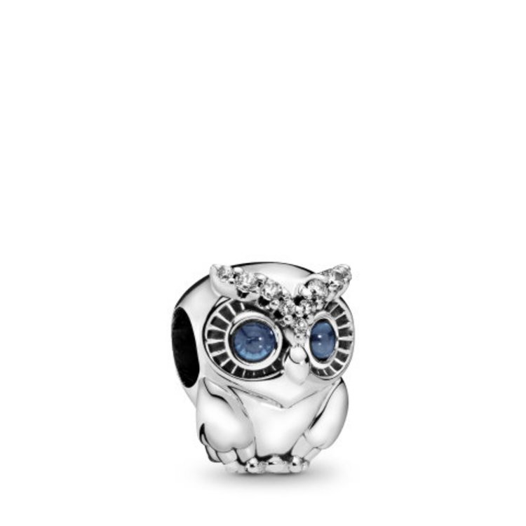 Bead - Silber - Charm Sparling Owl