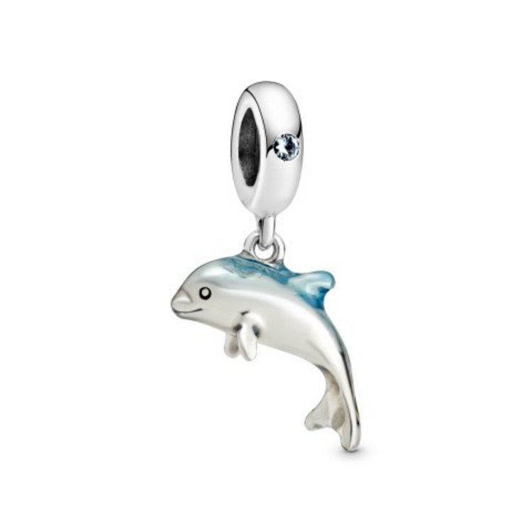 Bead - Silber - Charm Delfin Anhänger