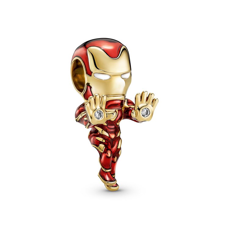 Bead Marvel - Vergoldet - Iron Man Charm