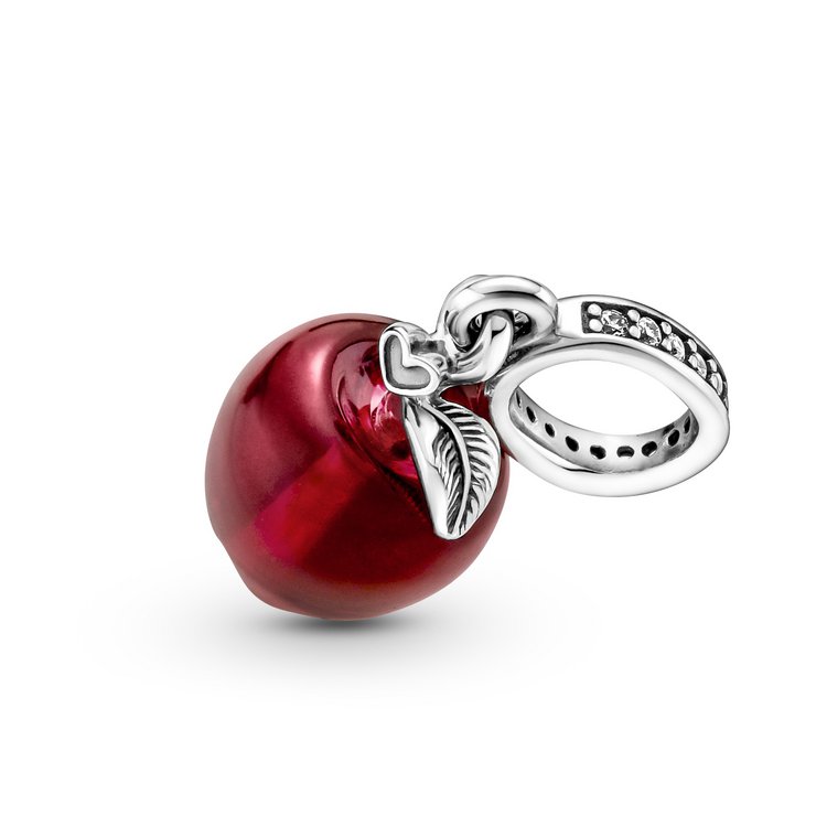 Bead - Silber - Murano Glas - Roter Apfel