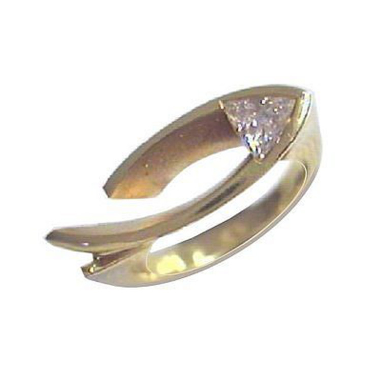 Ring 53 - Gelbgold 750 -  Diamant Triangel 0,32ct