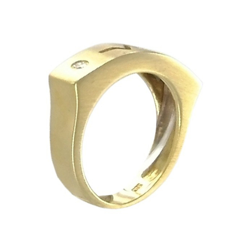 Ring 55 - Gelbgold 585 - Turmalin - Brillant