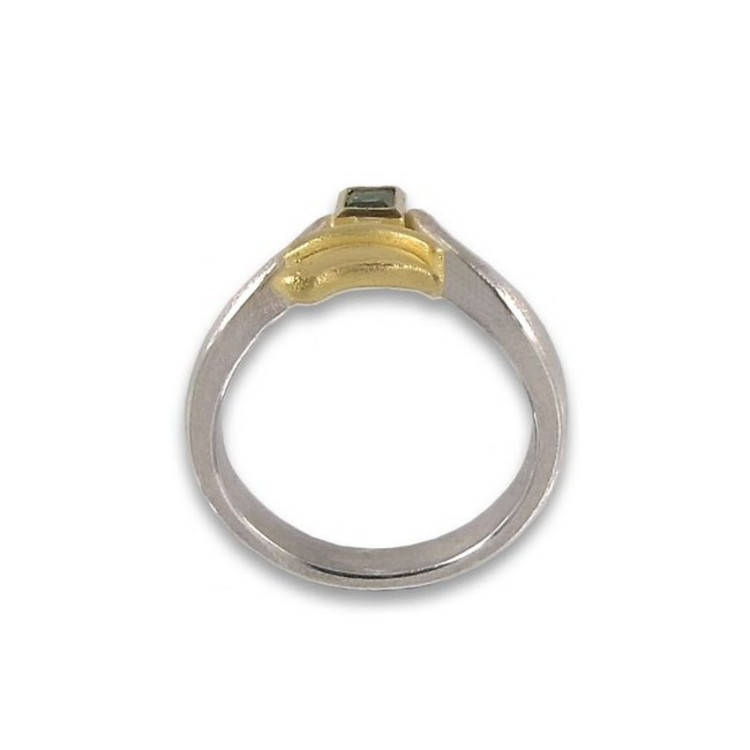 Ring 54 - Gold 750 - Sterlingsilber - Turmalin