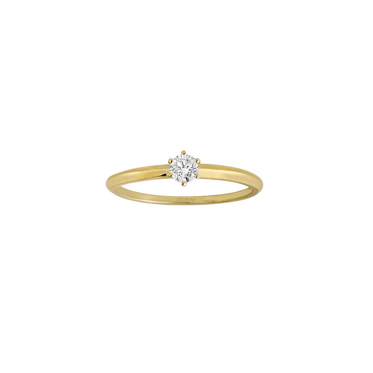 Ring 54 - Gelbgold 585 - Solitaire -Diamant 0,15ct