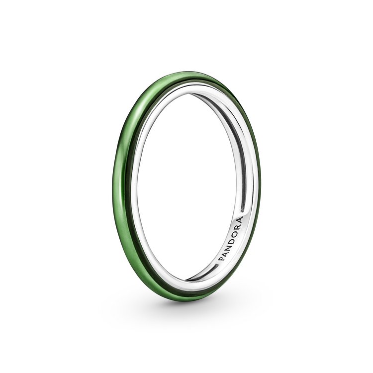 Ring 48 - Silber - ME Laser Green Ring