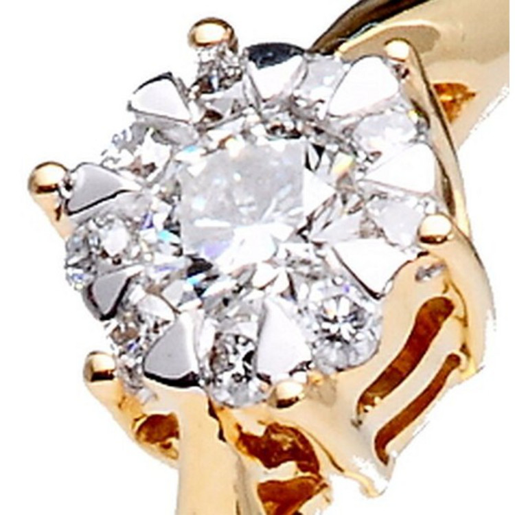 Ring 56 - Roségold 750 - Diamanten 0,17ct
