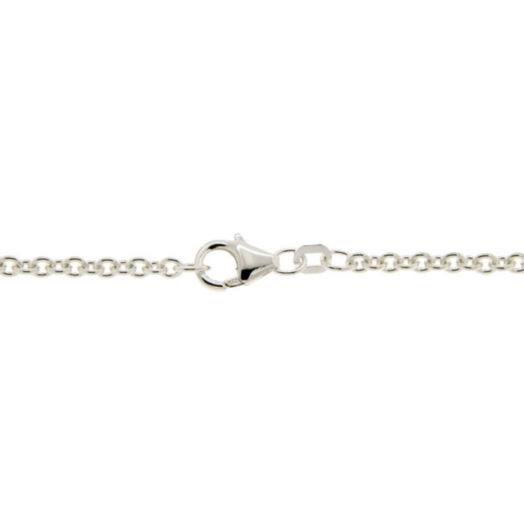 Halskette 70 cm - Sterlingsilber - Anker - silber