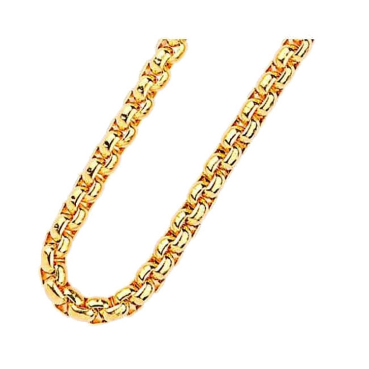 Halskette 80 cm - Edelstahl - Venezianer - gold IP