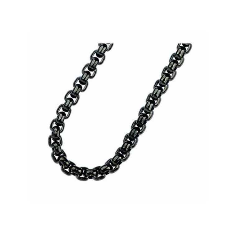 Halskette 45 cm - Edelstahl - Venezia - schwarz IP