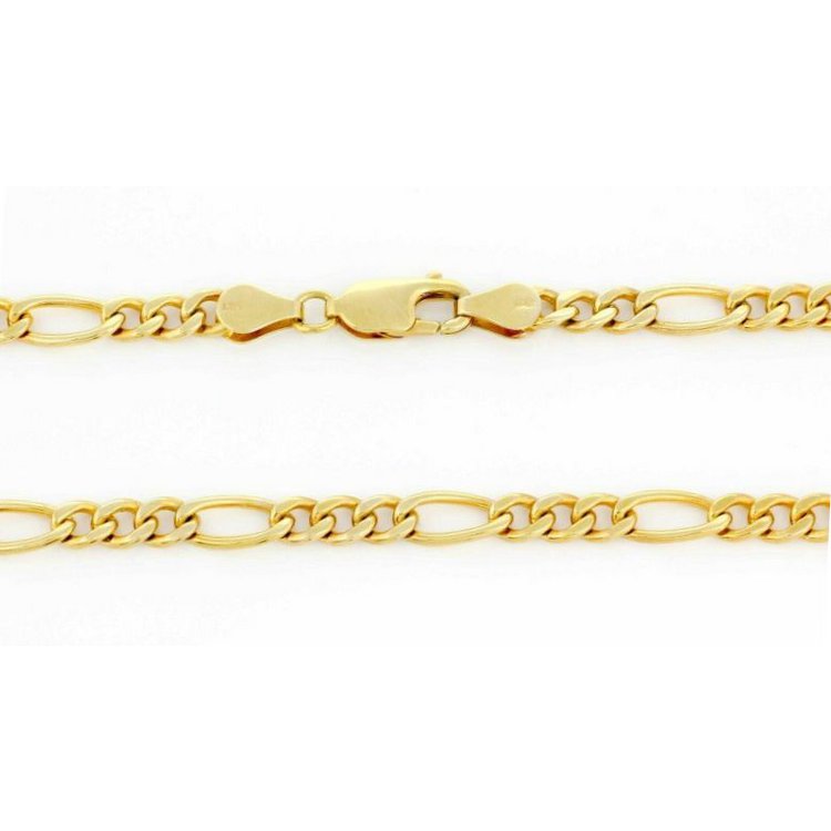 Halskette 55 cm - Gold 375 - 9K - Figaro