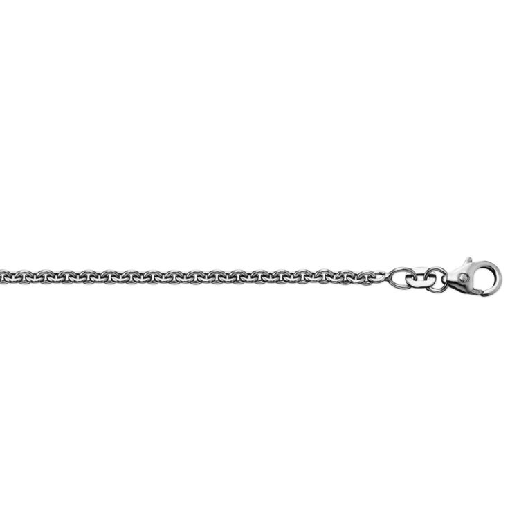Halskette 70 cm - Sterlingsilber - Anker rund