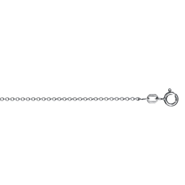 Halskette 45 cm - Sterlingsilber - Ankerkette rund