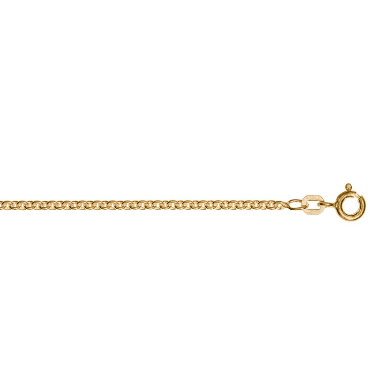 Halskette 80 cm - Sterlingsilber vergoldet - Anker