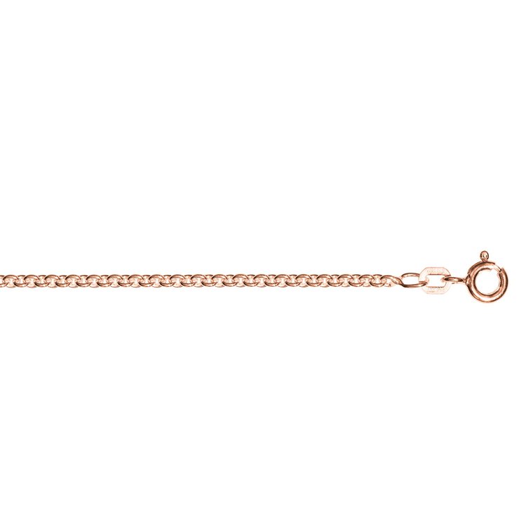 Halskette 80 cm - Sterlingsilber rosé - Anker