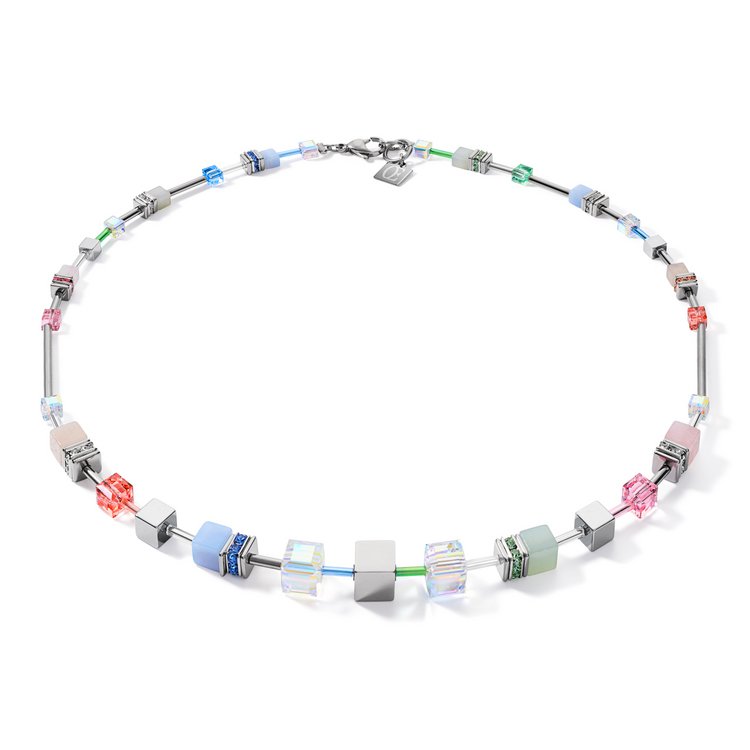 Collier - Edelstahl - 4 in 1 Multicolor pastell