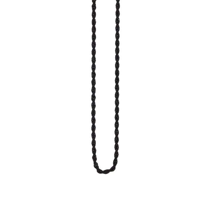 Halskette 42-90cm - Edelstahl - Kordelmuster 2,0mm