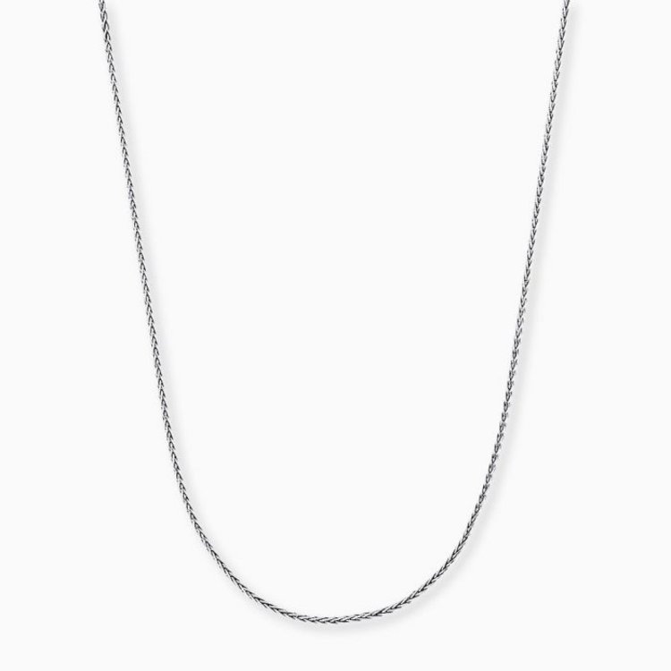 Halskette 48 cm - Sterlingsilber - Zopfkette