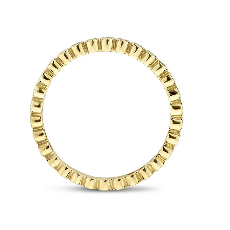 Ring 54 - Gold 585 14K  - Memoire - Zirkonia