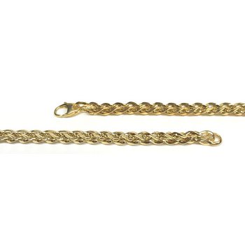 Armband 19cm - Gold 375 - 9K - Zopf Fancy