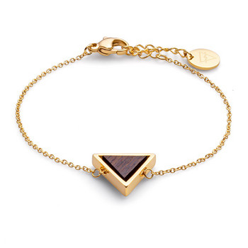 Armkette - Triangle Bracelet Sandalwood Shiny Gold