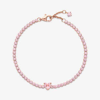 Armband 18 cm - rosé - Tennisband Rosé