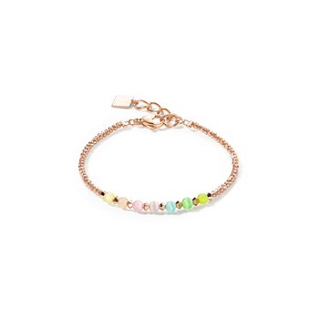 Armband - Stahl Rosé - Multicolor Pastell