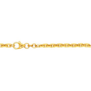 Halskette 70cm - Gold 750 18K - Ankerkette massiv