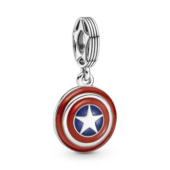 Bead - Silber - Marvel Schild Captain America