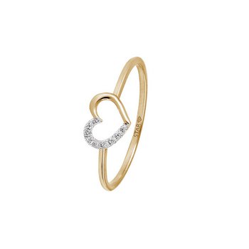 Ring 54 - Gelbgold - Gold 585 14K Diamant 0,035