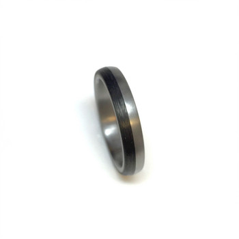 Ring - Edelstahl Carbon - schwarz/silberfarben