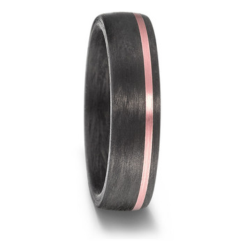 Ring - Carbon Gold 585 14K - schwarz rosé