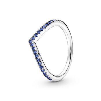 Ring 54 - Silber - Wishbone Blau