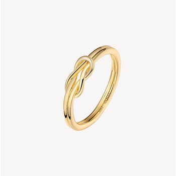 Ring 58 - LOVEKNOT - 925/- Silber, 18k vergoldet