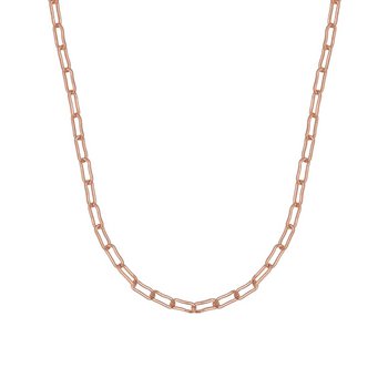 Halskette 45 cm - Silber rosé - Basiskette stark