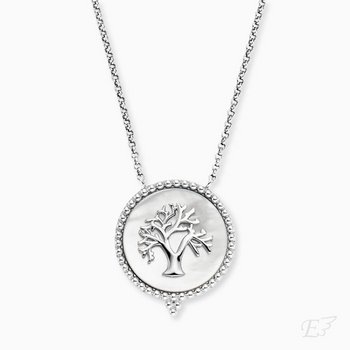 KetteAnhänger - Silber - Lebensbaum Perlmutt