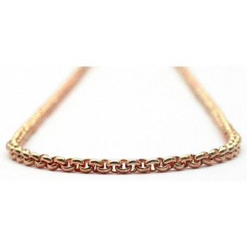 Halskette 70 cm - Edelstahl - Erbsmuster - gold