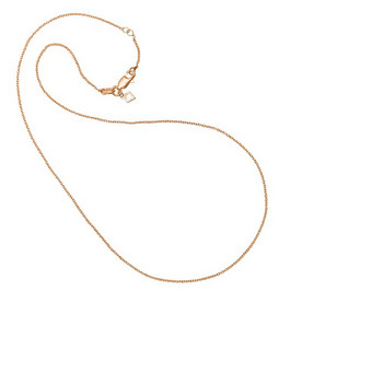 Halskette 45 cm - Sterlingsilber - Rundanker gold