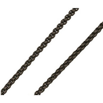 Halskette 80 cm - Edelstahl - Venezianer - schwarz