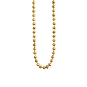 Halskette 70cm - Edelstahl gold - Kugelkette