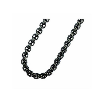 Halskette 90 - Edelstahl - Venezianer - schwarz IP