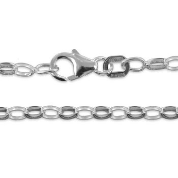 Halskette 60 cm - Sterlingsilber - Erbskette 2,4mm